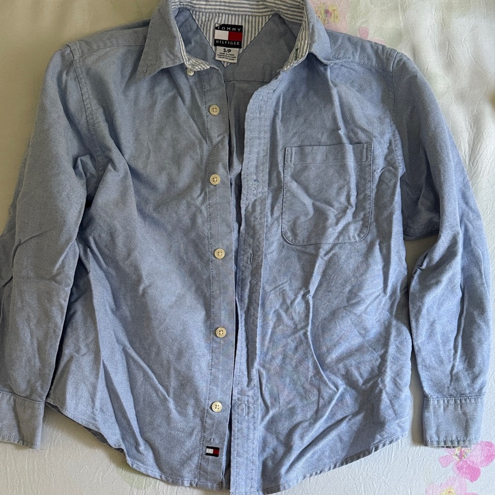 Tommy Hilfiger Sky Blue Casual Shirt